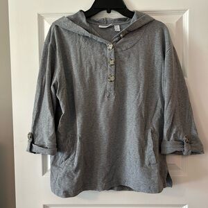 Chico's Heather Gray Hoodie